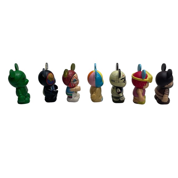 Lot of 7 Disney Vinylmation Figurines Western Gangster Lifeguard Girl Lunch Lady - Picture 4 of 5